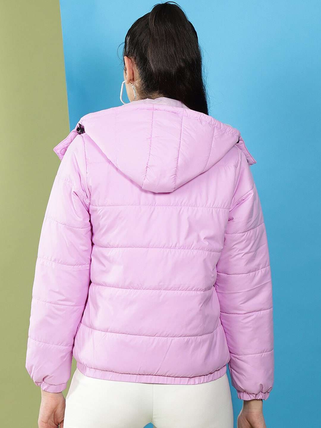 Women's Detachable Hood Puffer Jacket