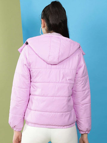 Women's Detachable Hood Puffer Jacket