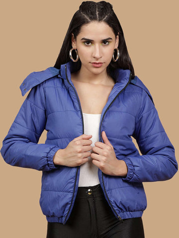 Women's Detachable Hood Puffer Jacket