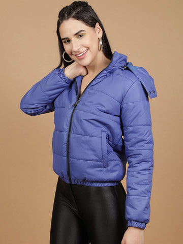 Women's Detachable Hood Puffer Jacket