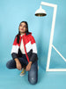 Women's Colorblock Detachable Hood Jacket