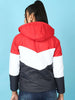 Women's Colorblock Detachable Hood Jacket