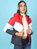 Women's Colorblock Detachable Hood Jacket