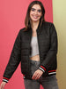 Women's Puffer Jacket With Rib