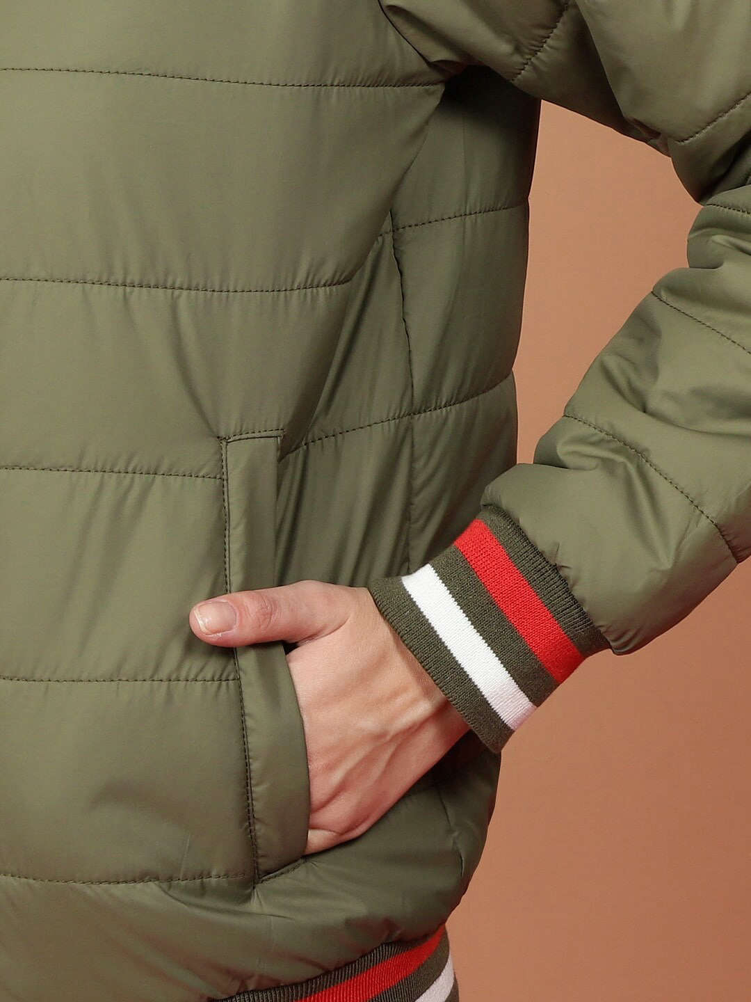 Women's Puffer Jacket With Rib