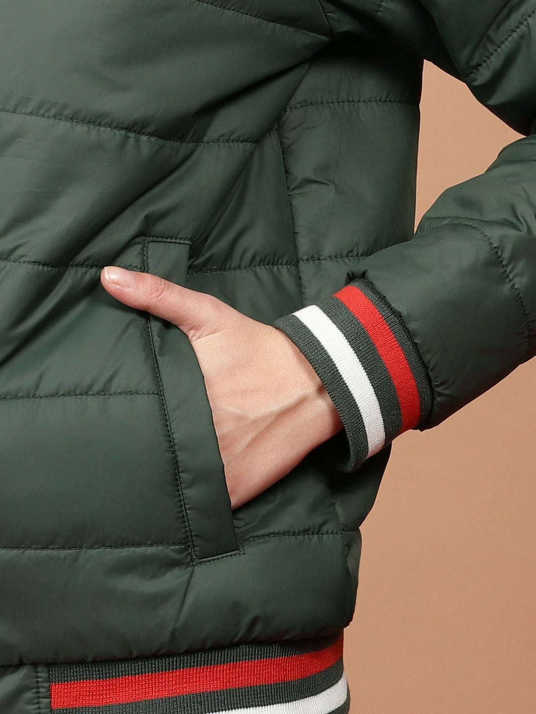 Women's Puffer Jacket With Rib