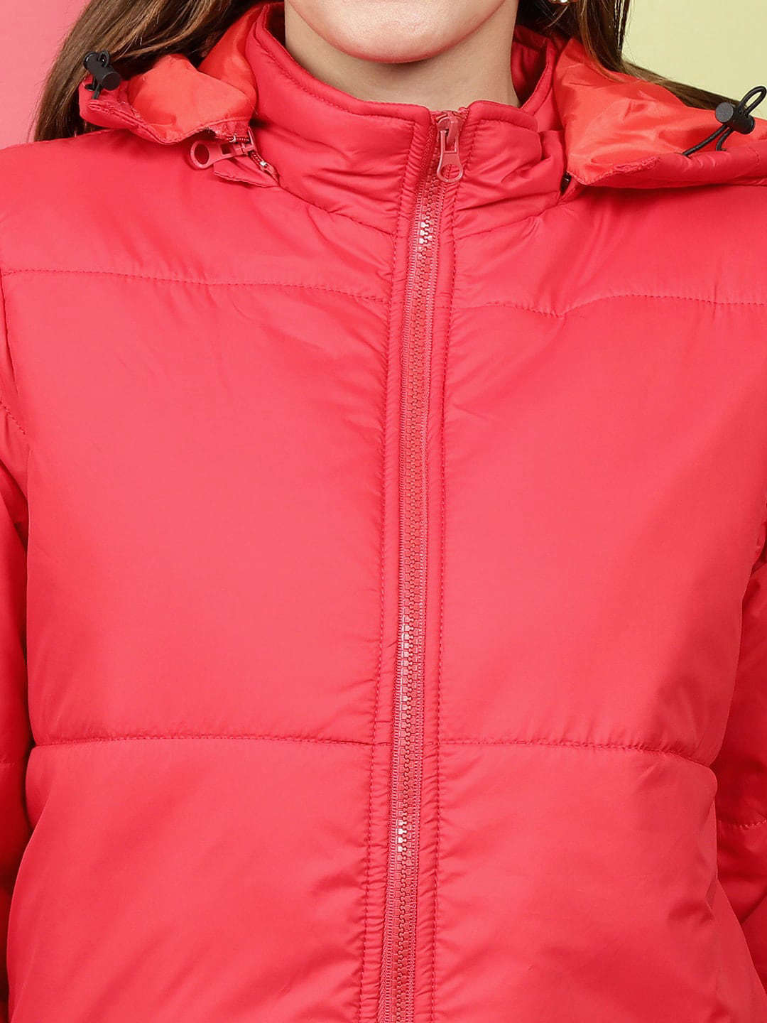 Women's Short Parka With Hood