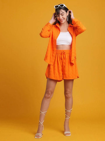 Women's Solid Oversized Fit Shirt