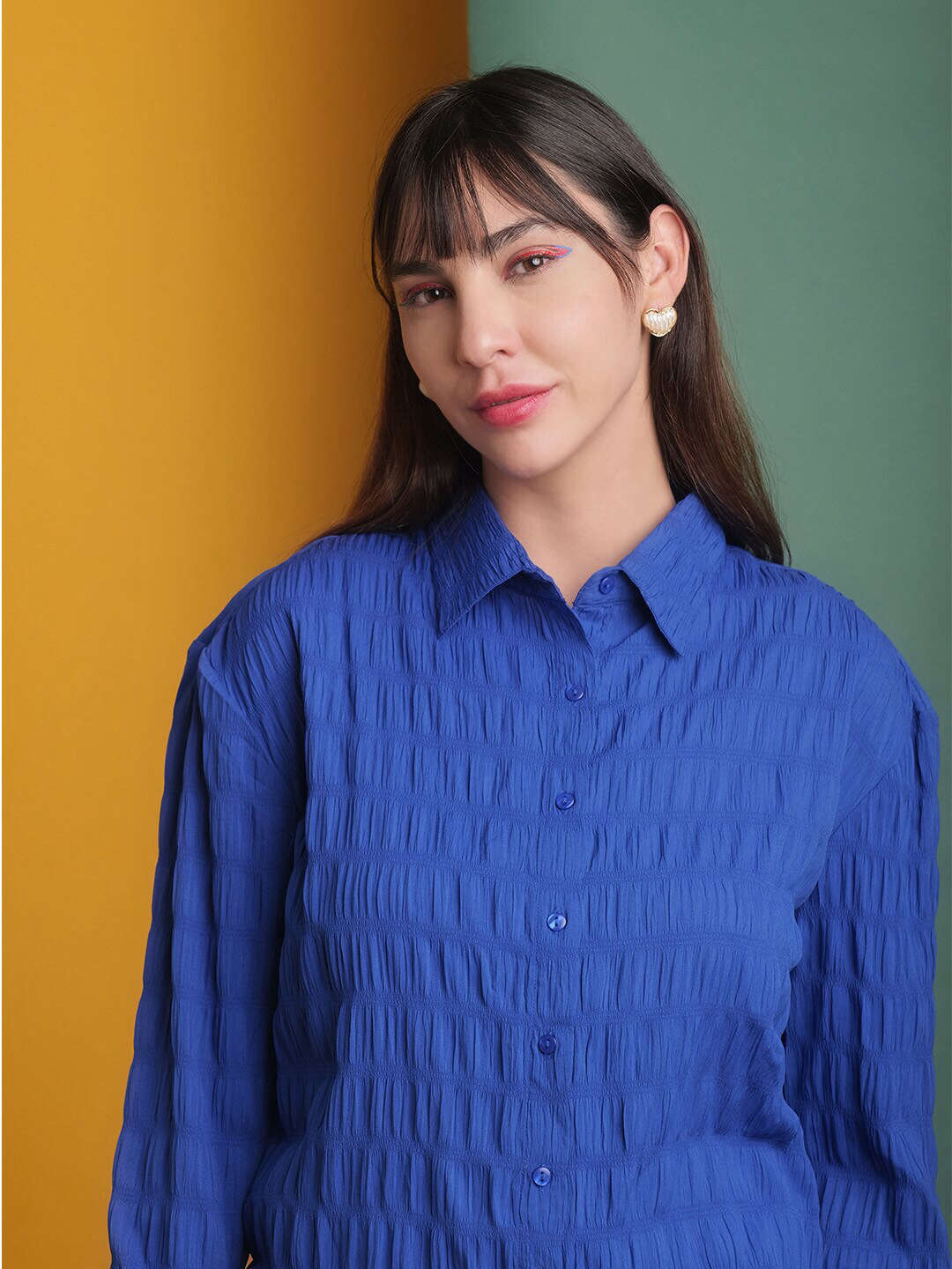 Women's Solid Oversized Fit Shirt