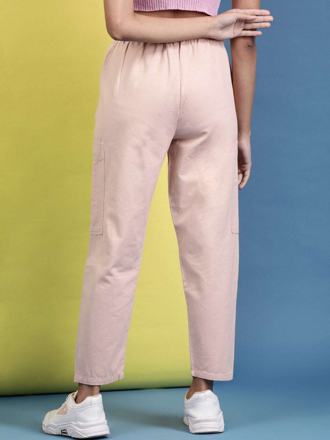 Women's Paperbag Trouser With Patch Pocket