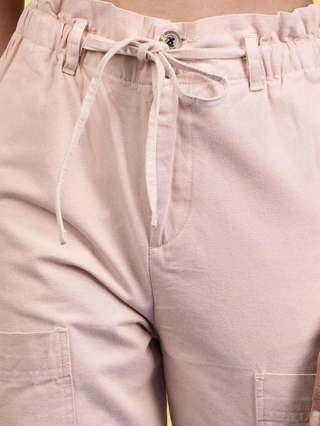 Women's Paperbag Trouser With Patch Pocket