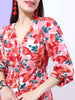 Women's Floral Empire Line Midi Dress