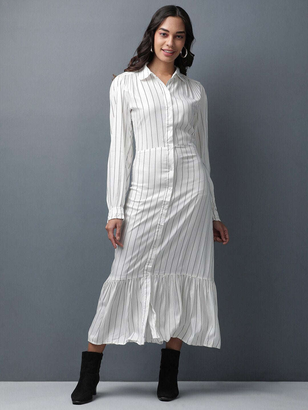 Women's Striped Maxi Dress