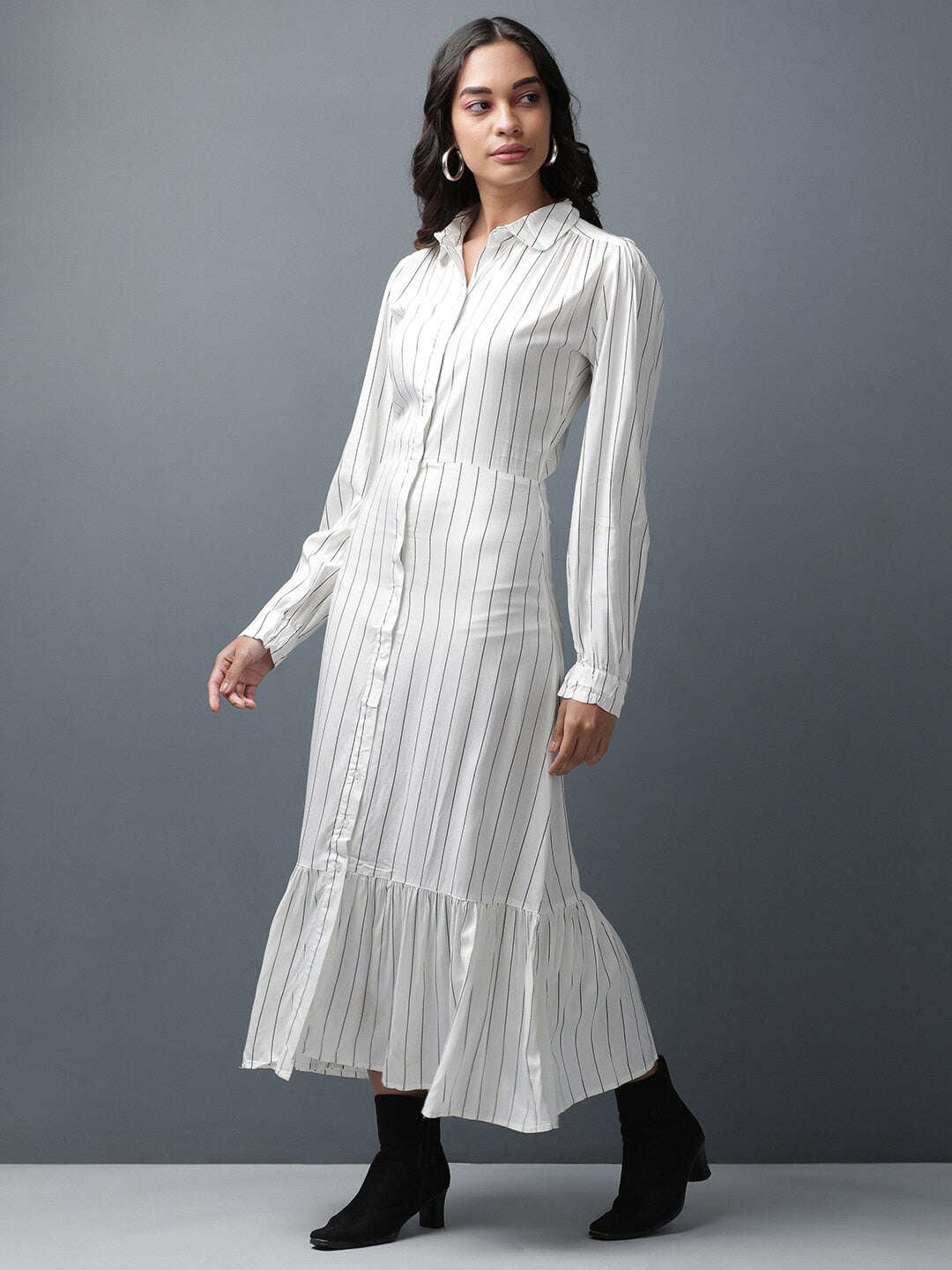 Women's Striped Maxi Dress