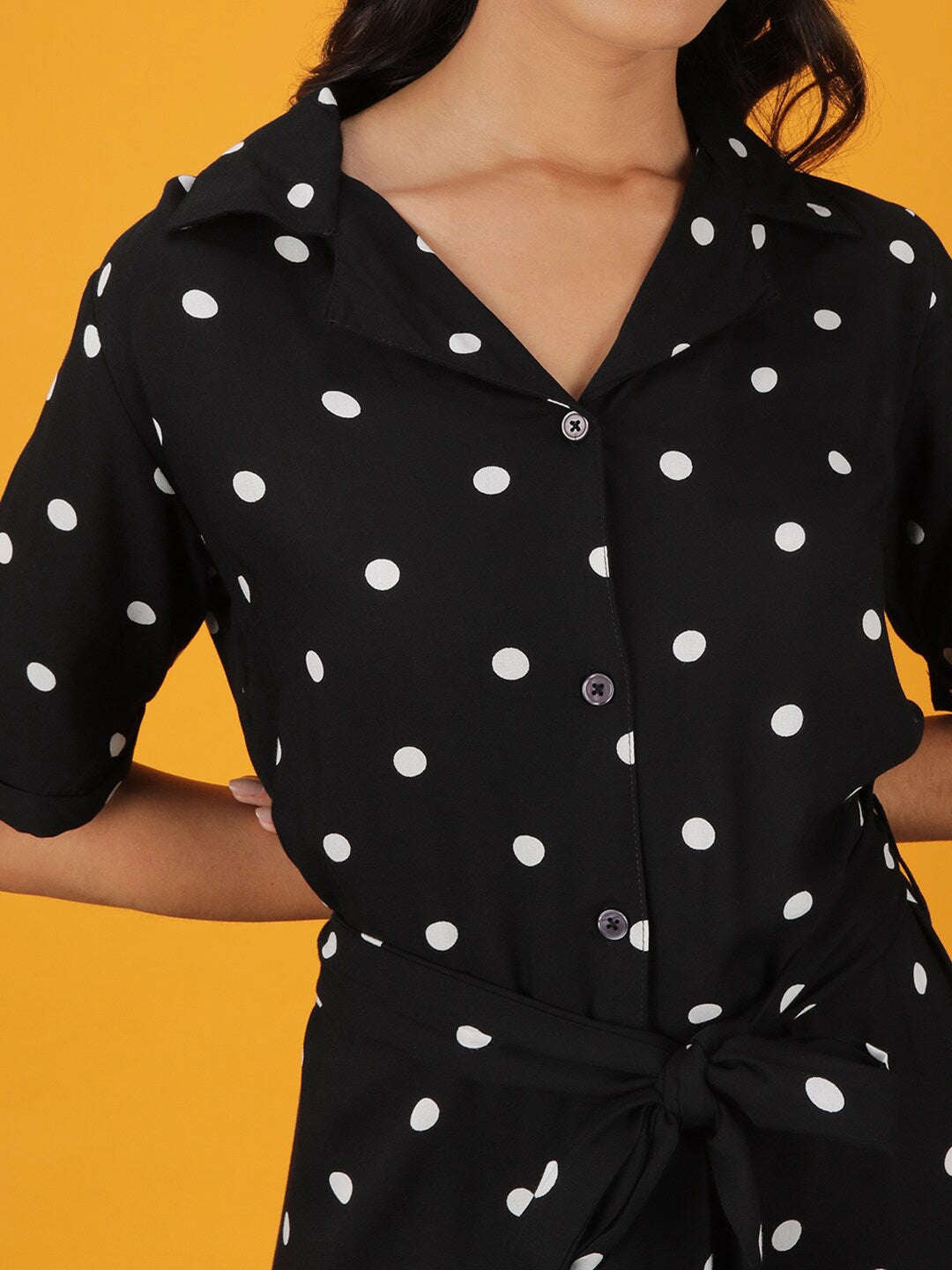 Women's Polka Dot Sheath Dress