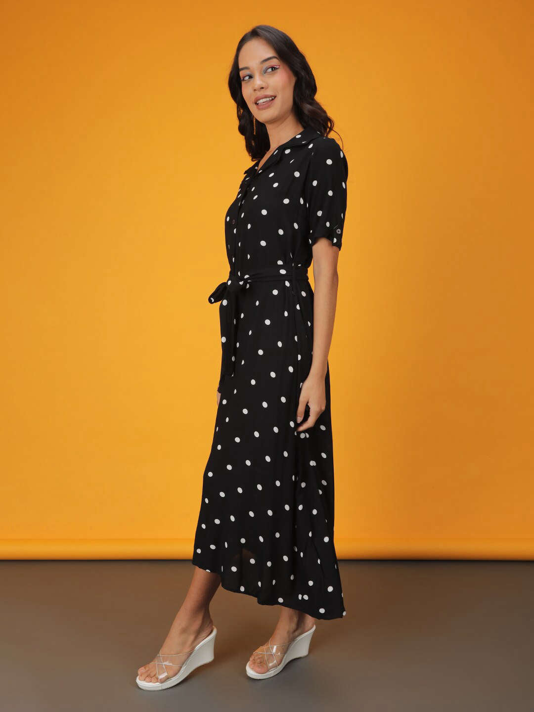 Women's Polka Dot Sheath Dress
