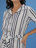 Women's Striped Sheath Dress