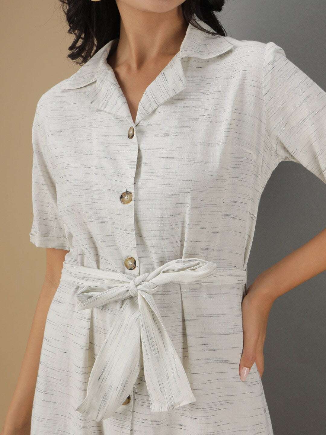 Women's Striped Sheath Dress