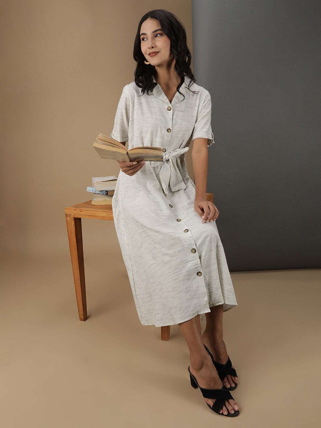 Women's Striped Sheath Dress