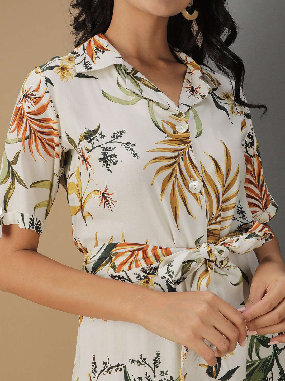 Women's Tropical Printed Sheath Dress