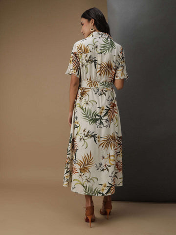 Women's Tropical Printed Sheath Dress
