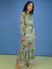 Women's Tropical Printed Flare Maxi Dress