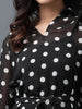 Women Polka Dot Flared Dress