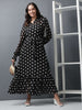 Women Polka Dot Flared Dress