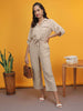 Women's Solid Jumpsuit With Flap Pockets