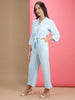 Women's Solid Jumpsuit With Flap Pockets