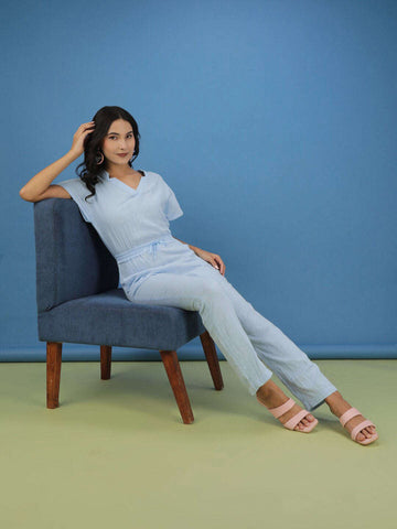 Women's Solid Jumpsuit With Scoop Pockets