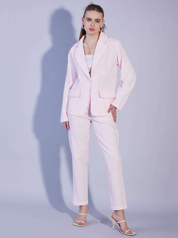 Women's Solid Co-Ords Set