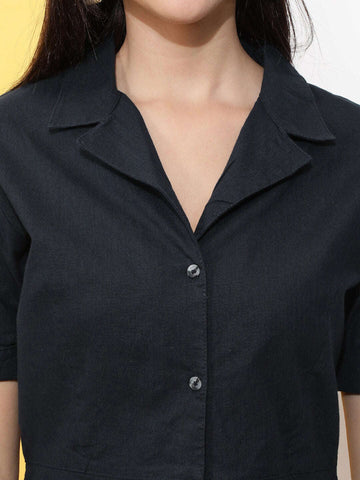 Women's Linen Shirt Dress