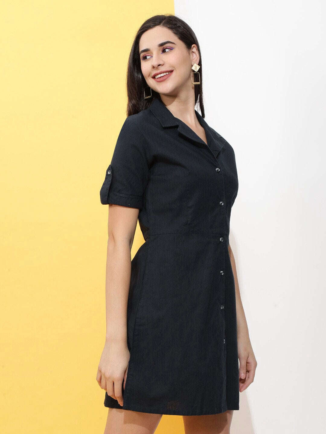 Women's Linen Shirt Dress