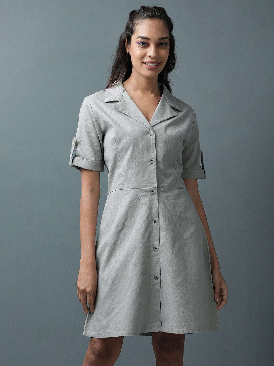 Women's Linen Shirt Dress