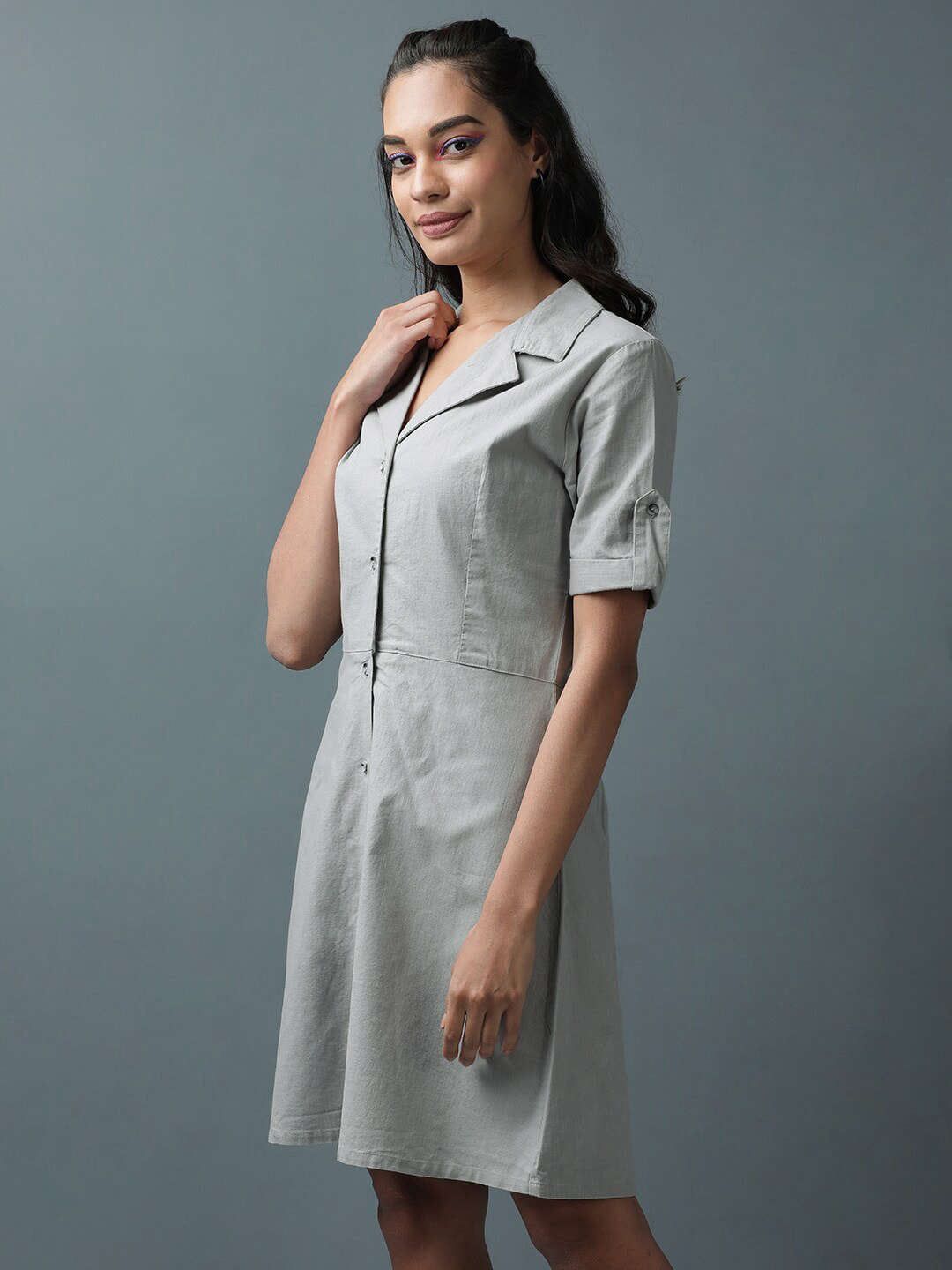 Women's Linen Shirt Dress