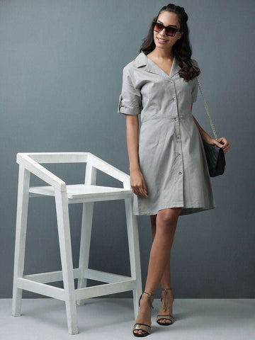 Women's Linen Shirt Dress