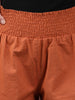 Women's Linen Smocked Shorts