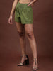Women's Linen Smocked Shorts