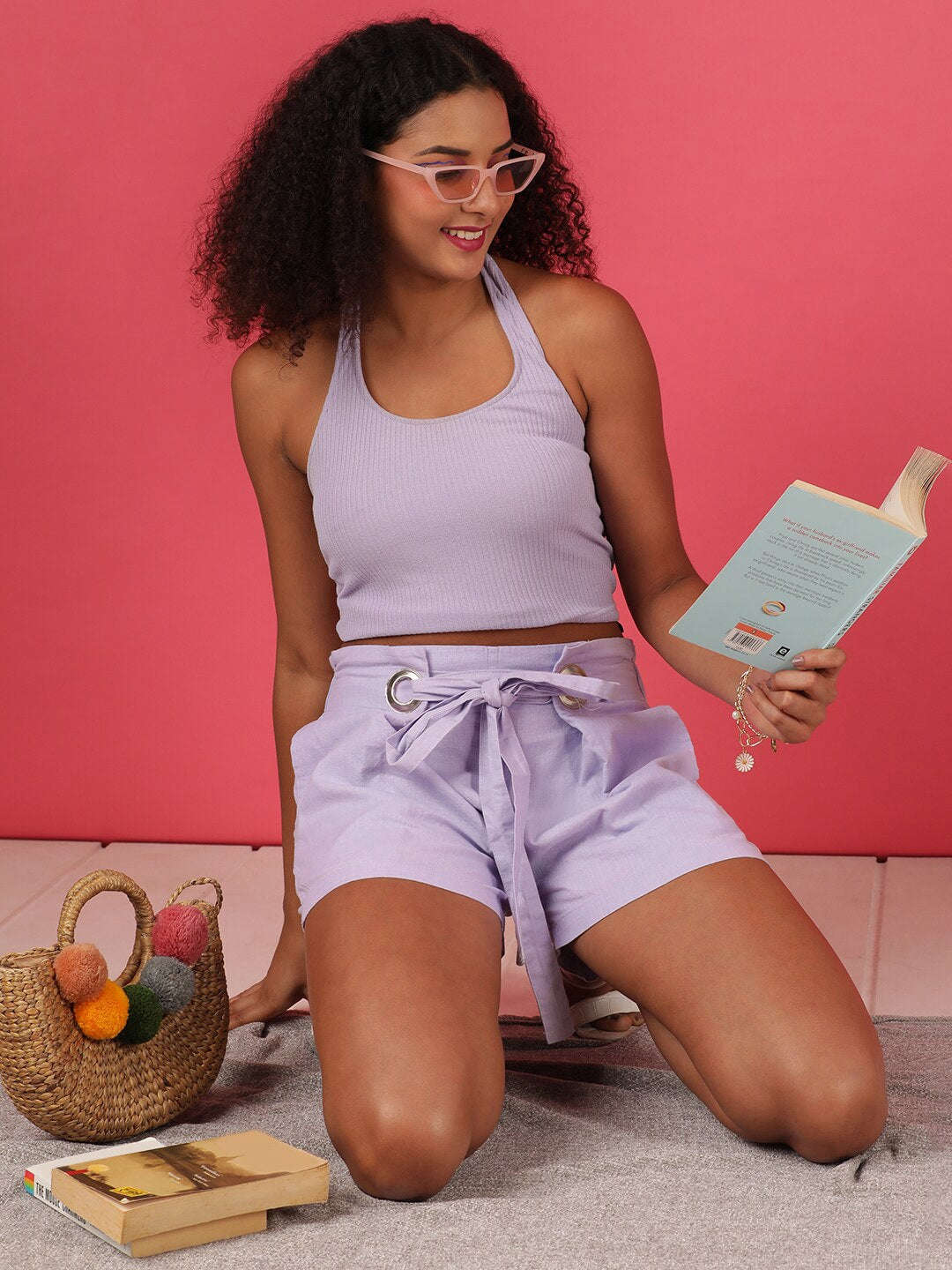 Women's Linen Pleated Shorts