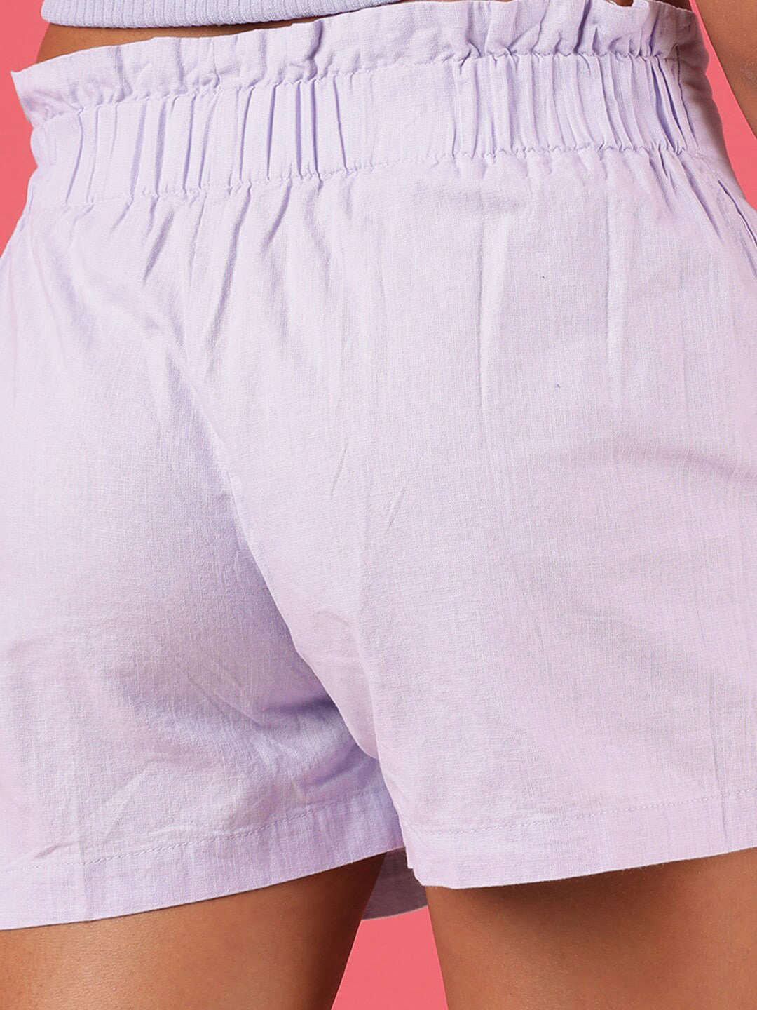 Women's Linen Pleated Shorts