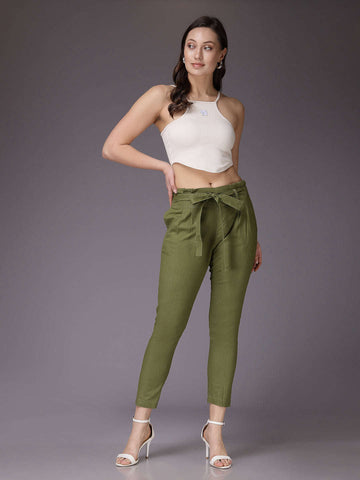Women's Solid Trouser