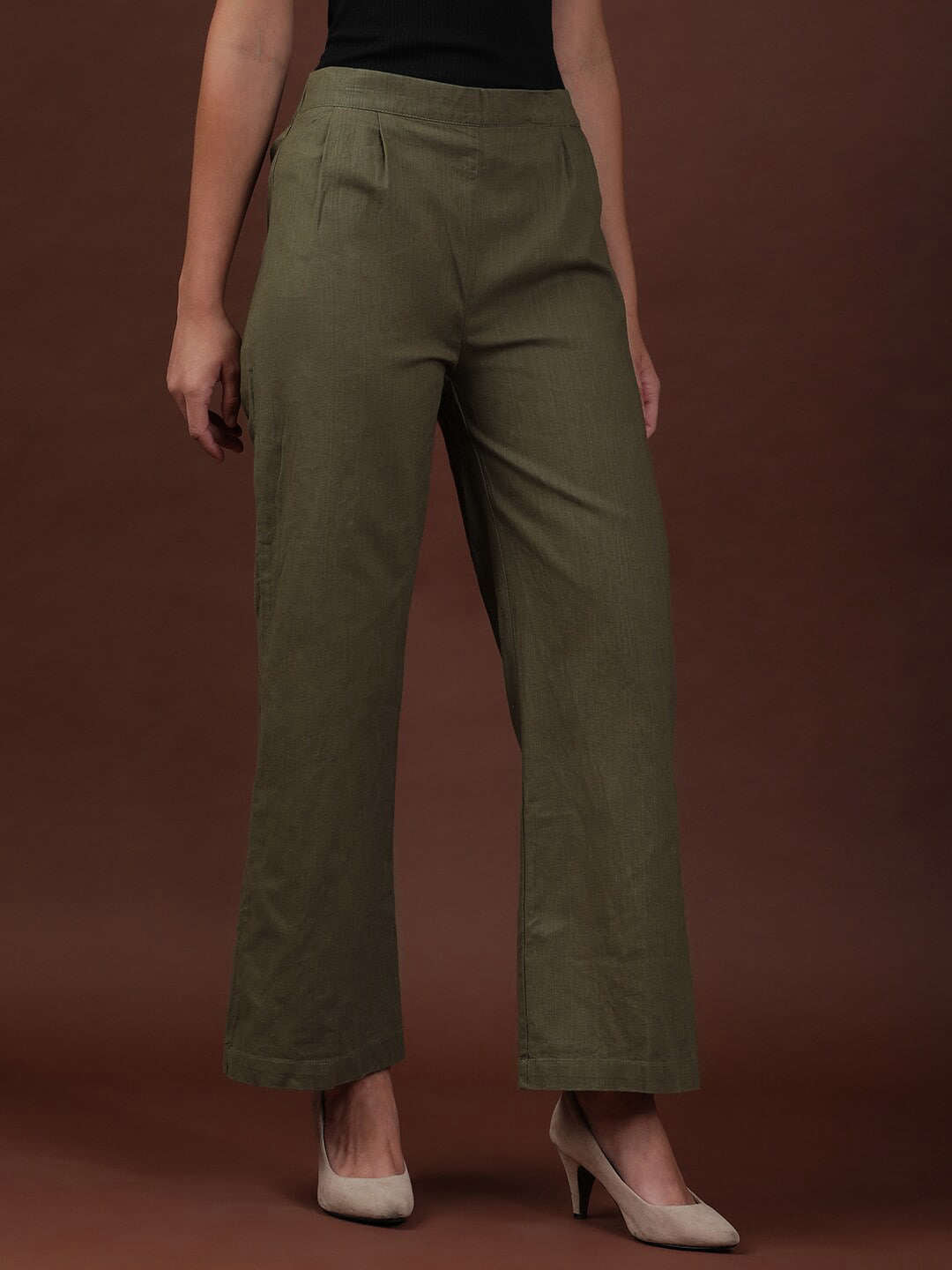 Women's Linen Flare Pant