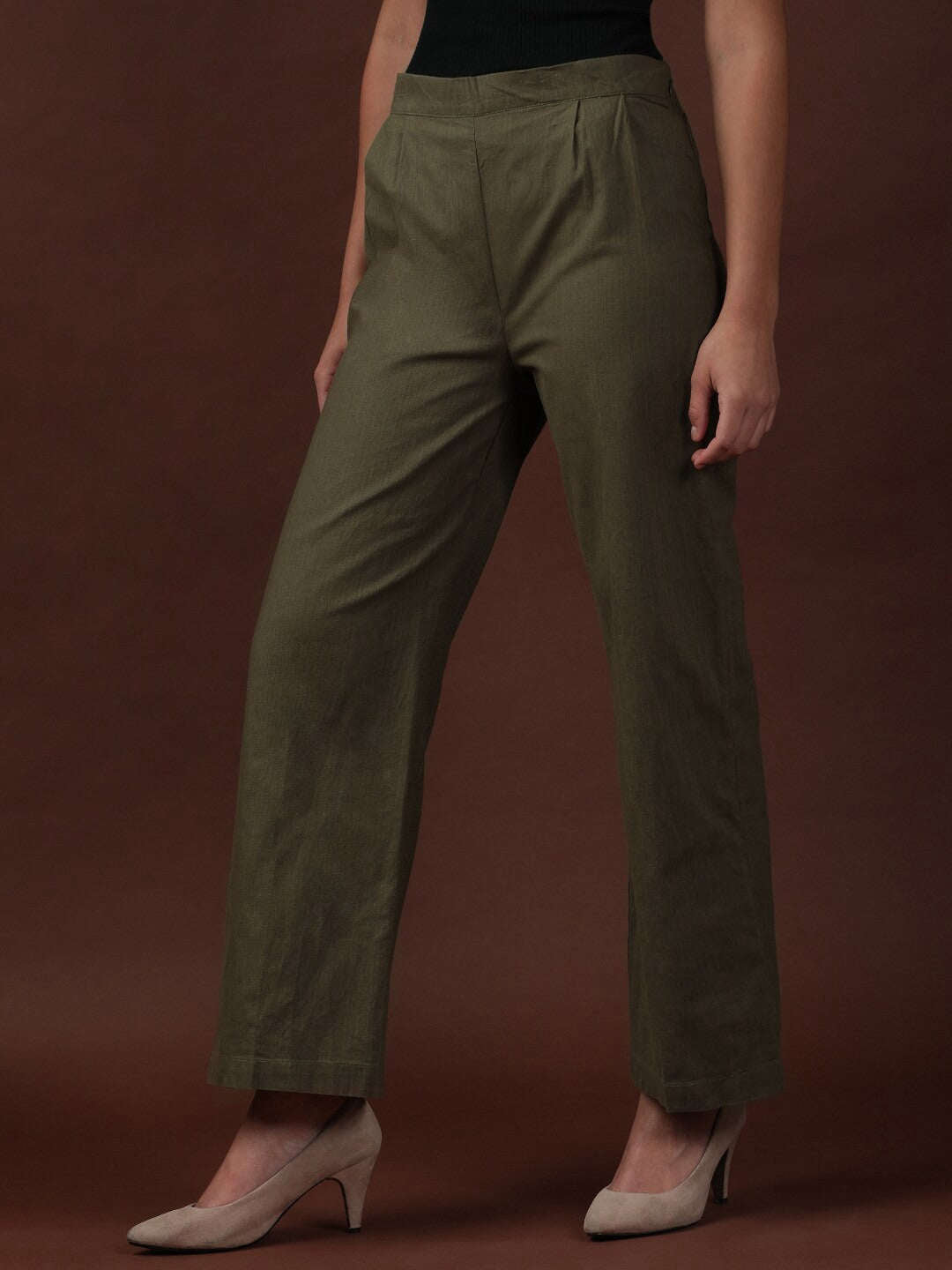 Women's Linen Flare Pant
