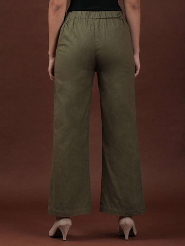 Women's Linen Flare Pant