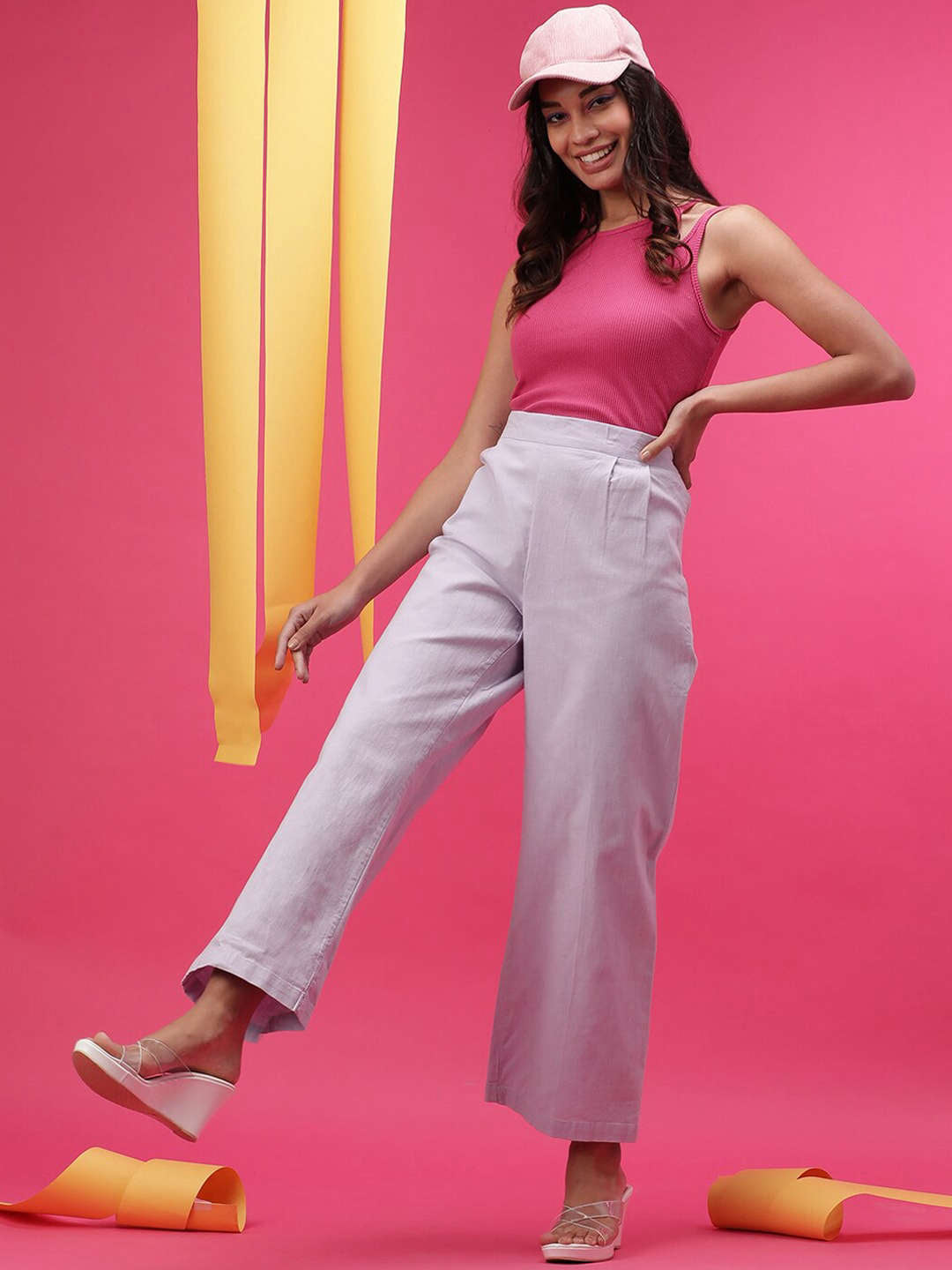 Women's Linen Flare Pant