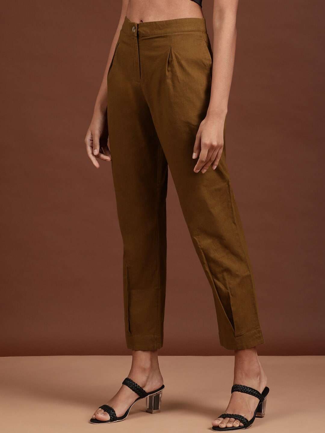 Women's Linen Pleated Pant