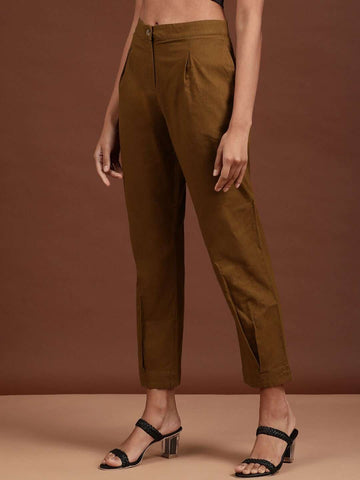Women's Linen Pleated Pant
