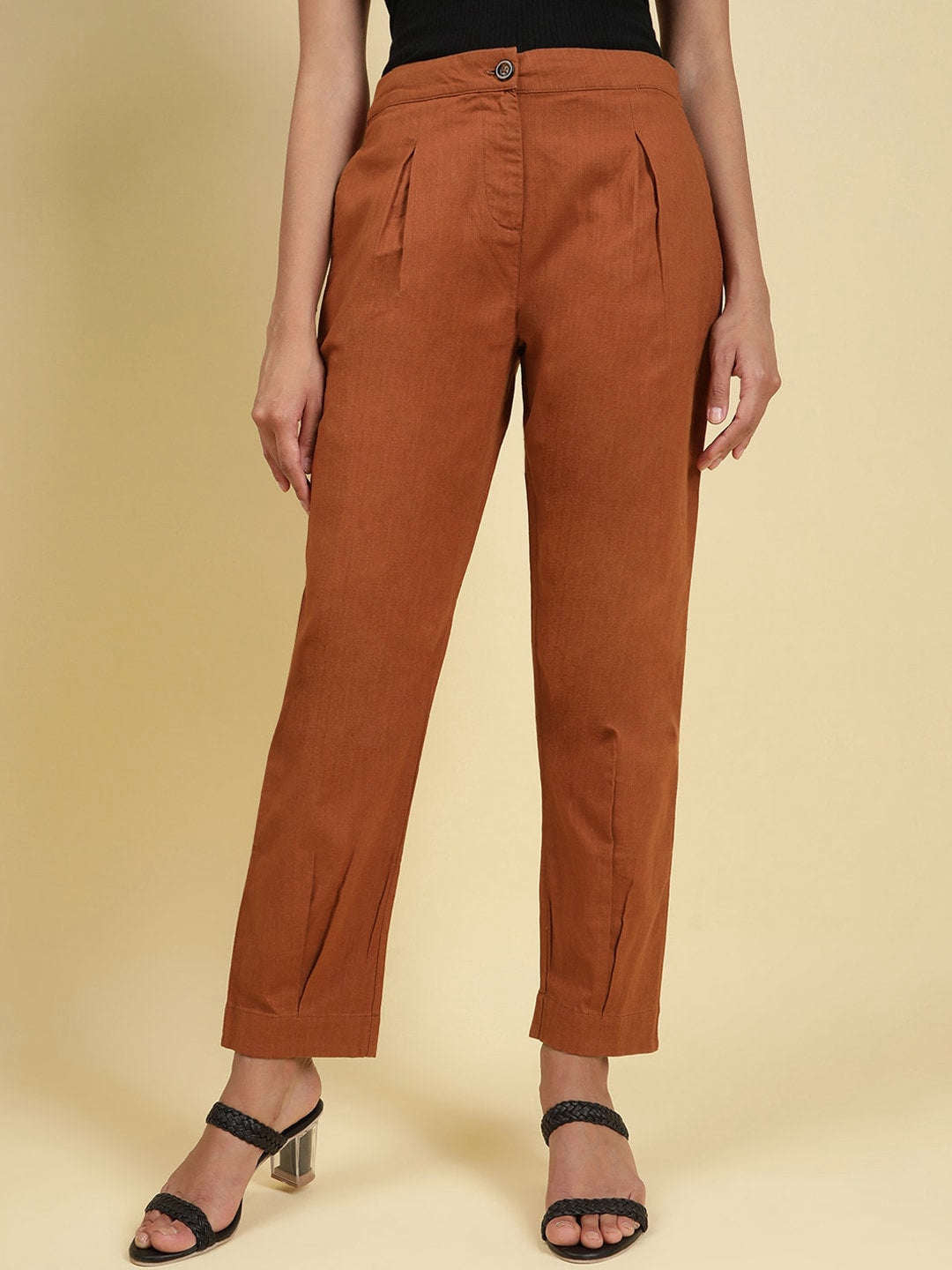 Women's Linen Pleated Pant