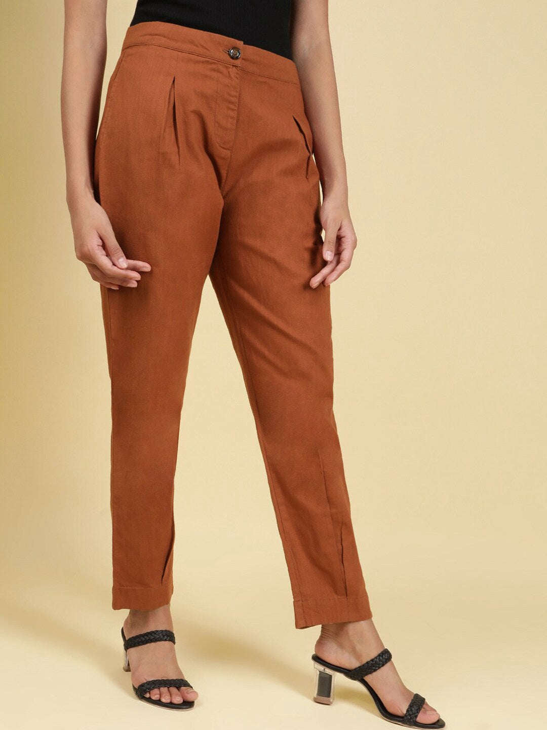 Women's Linen Pleated Pant